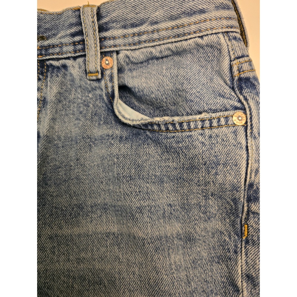 We The Free Mid Rise Straight Leg Distressed Jeans Women Size 24 - Picture 9 of 11